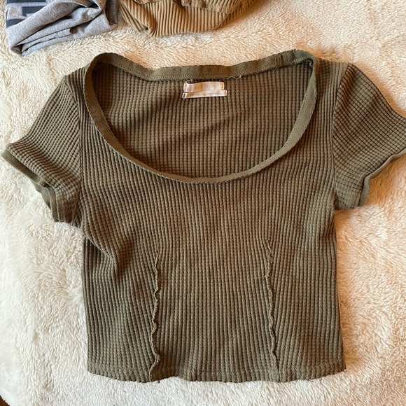 Urban outfitters green crop top - Picture 3 of 5
